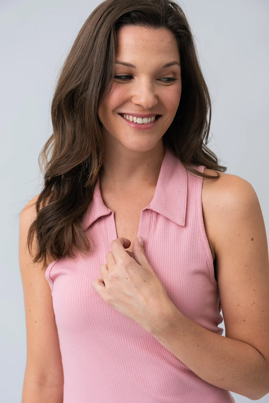 La camisole polo côtelée - Image 2