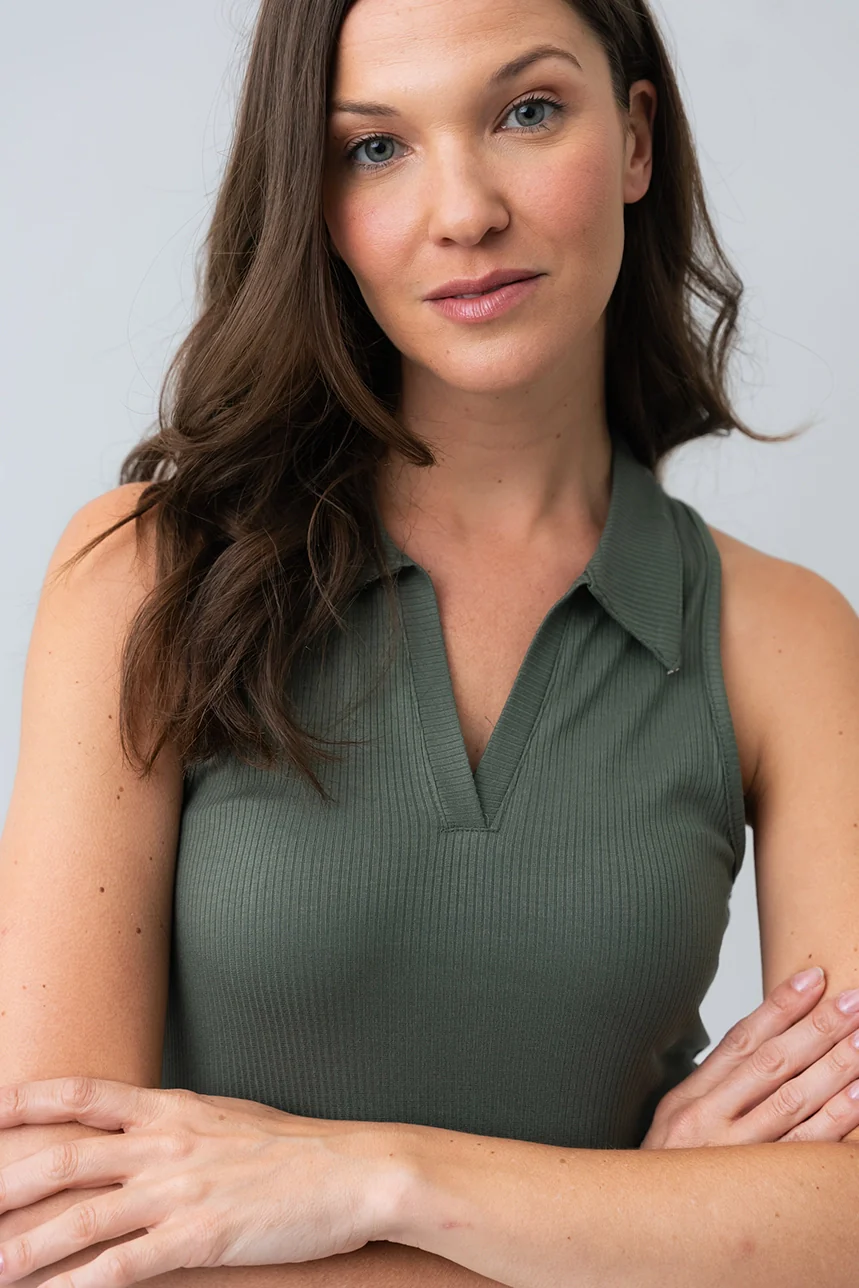 La camisole polo côtelée - Image 7
