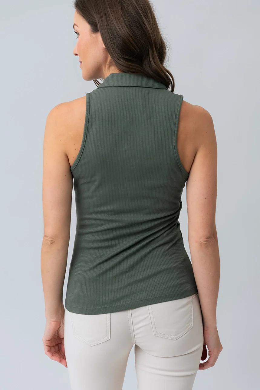 La camisole polo côtelée - Image 9