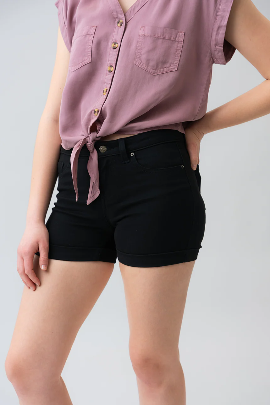 Le short sculptant en denim coloré - Image 3