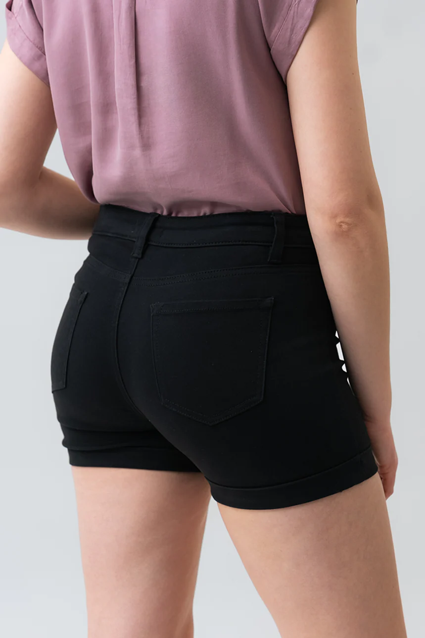 Le short sculptant en denim coloré - Image 4