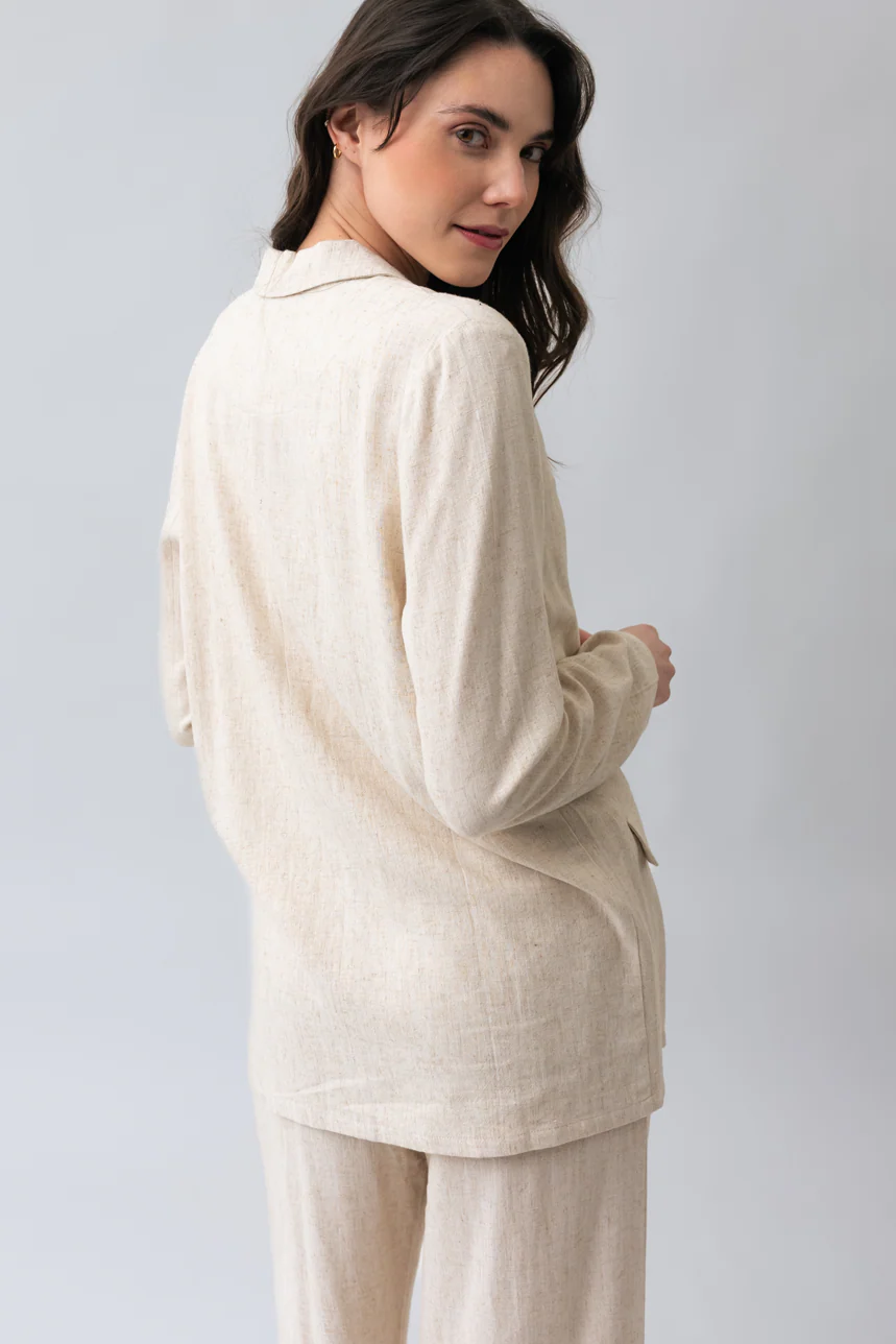 Le blazer ample en lin - Image 3