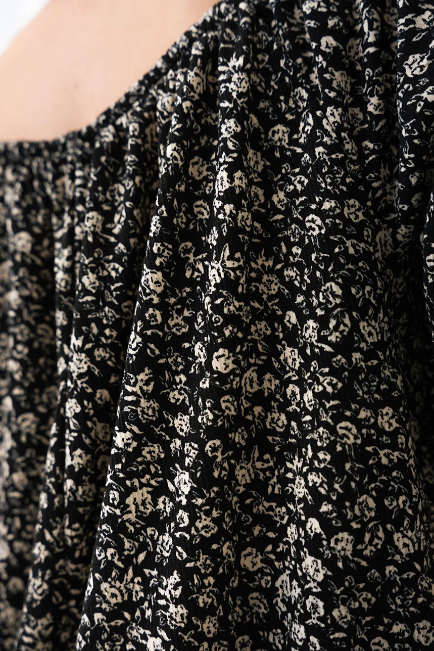 Le t-shirt floral manches bouffantes - Image 3