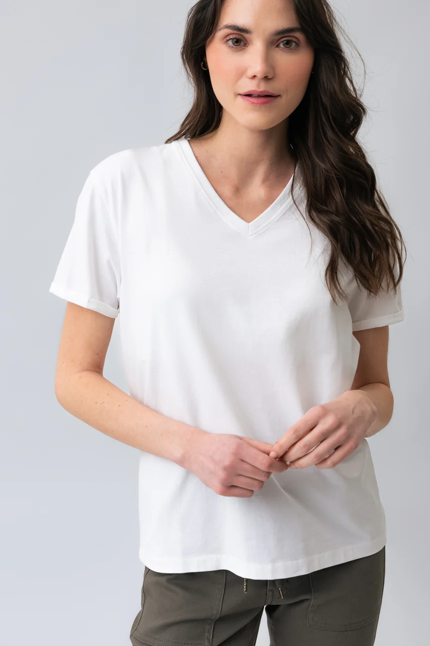 Le t-shirt basique col V - Image 4