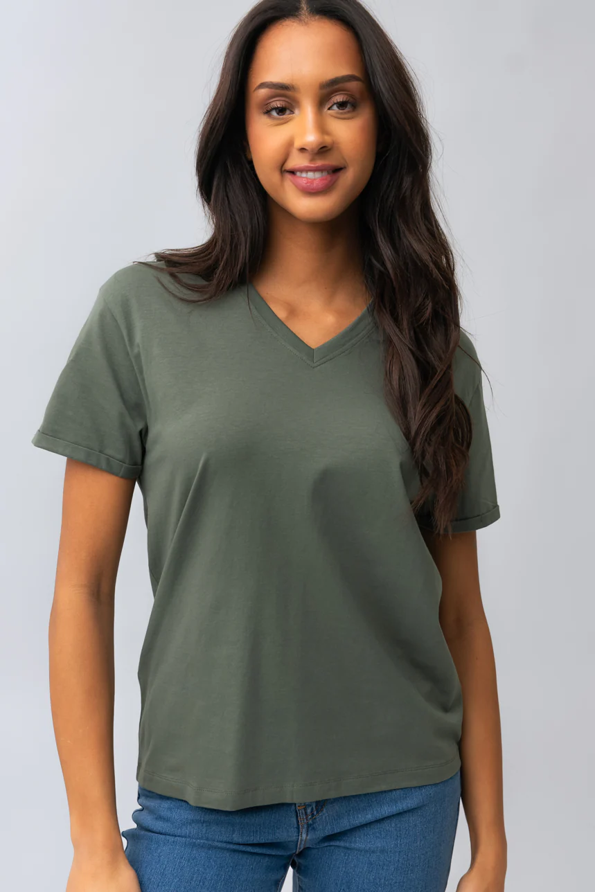 Le t-shirt basique col V - Image 7