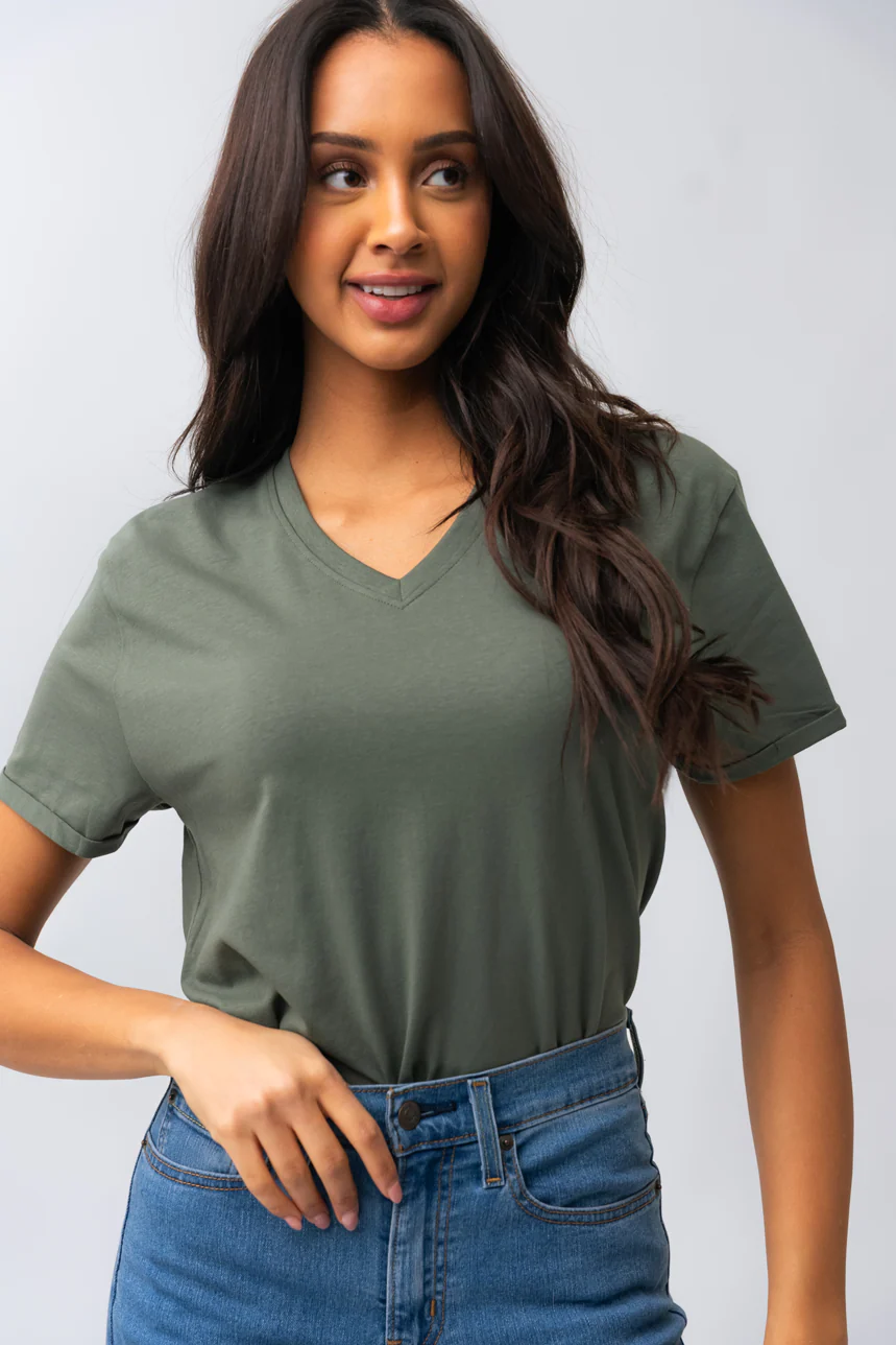 Le t-shirt basique col V - Image 9