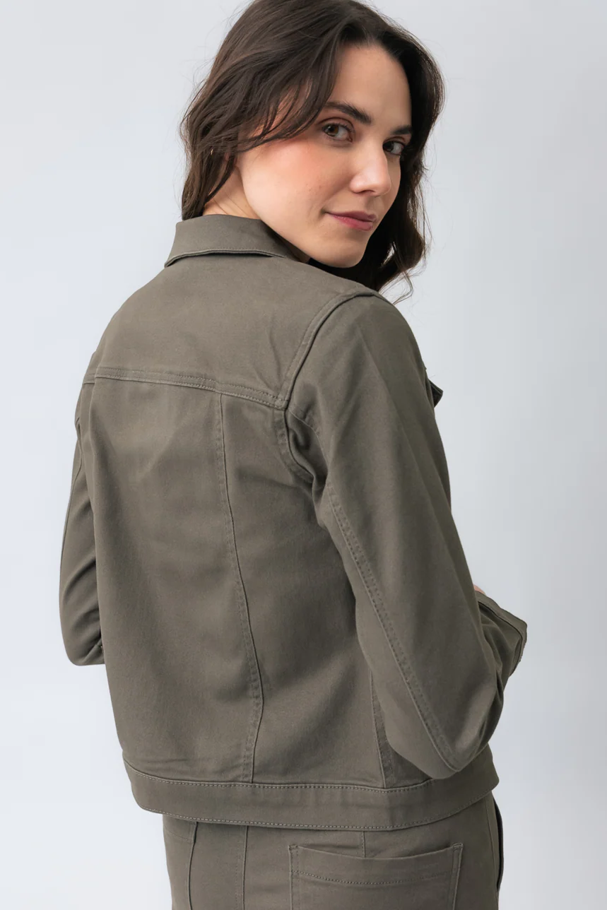 La veste de jeans extensible colorée - Image 7