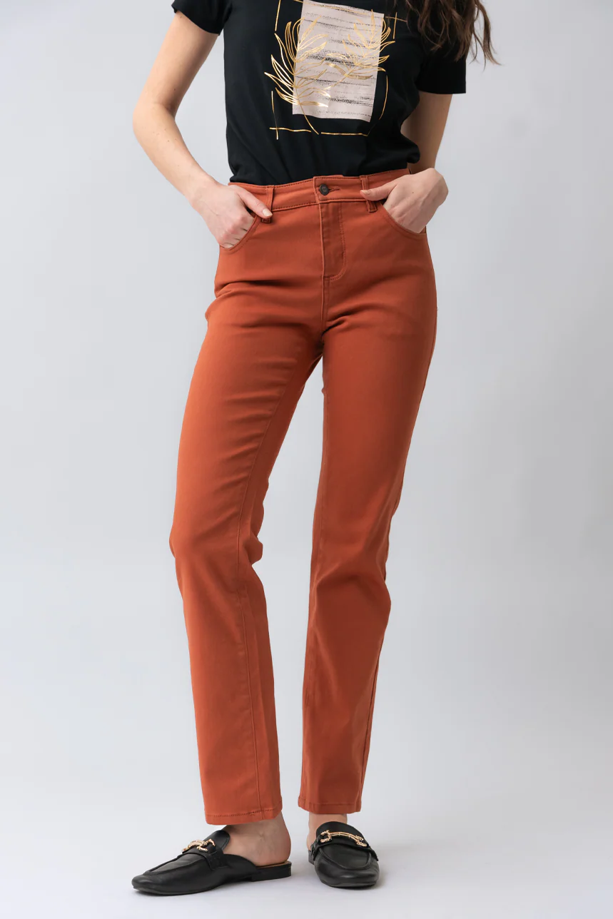 Le jeans droit sculptant de couleur - Image 2