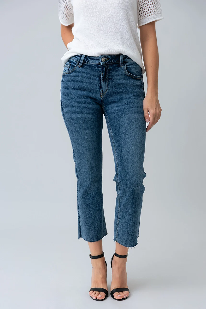 Le jeans écourté semi-évasé - Image 3
