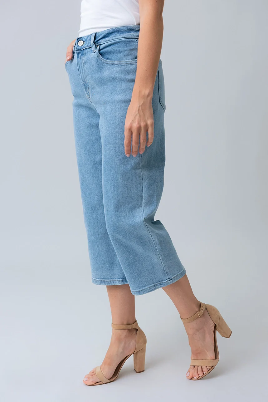 Le jeans écourté jambe large | Modèle Lily - Image 3