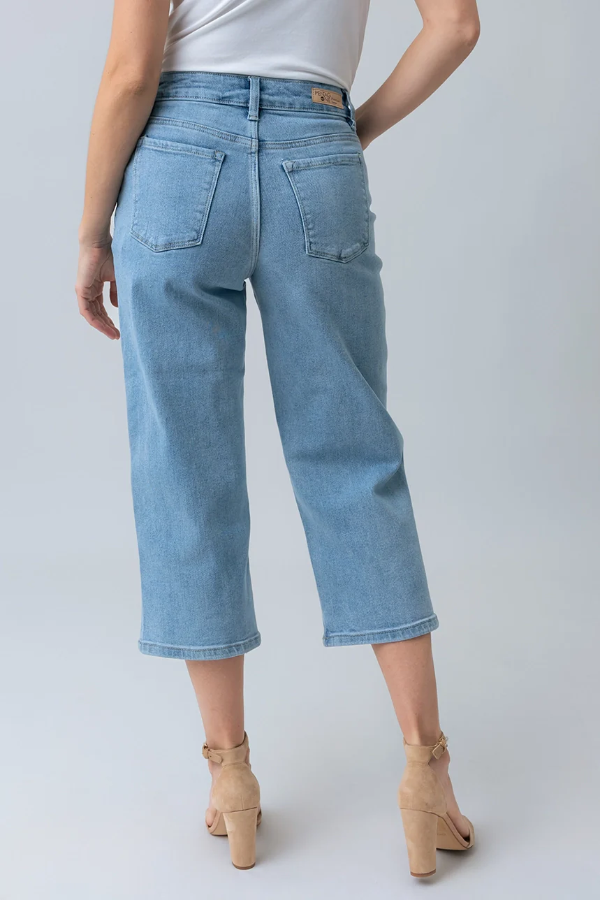 Le jeans écourté jambe large | Modèle Lily - Image 4