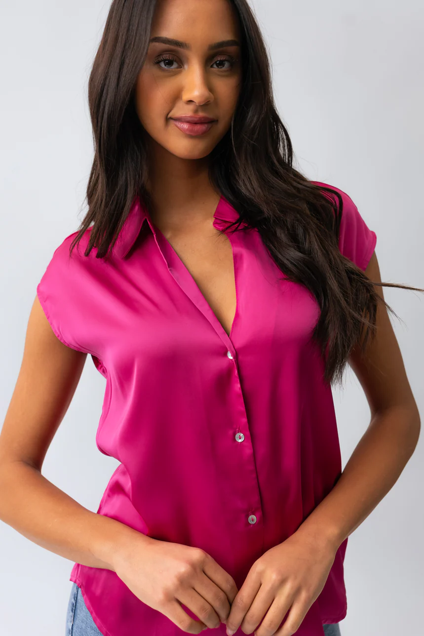 La blouse unie satinée - Image 2