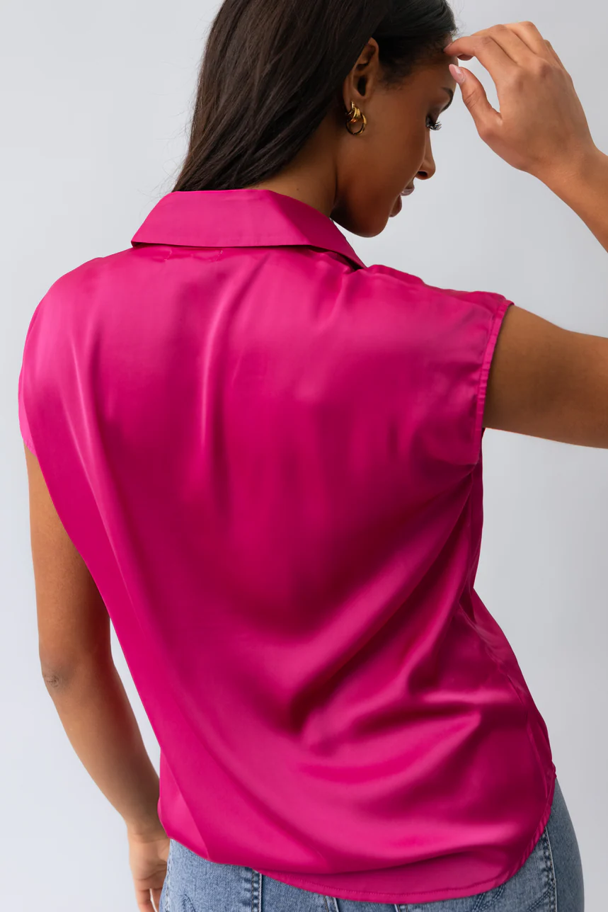 La blouse unie satinée - Image 3
