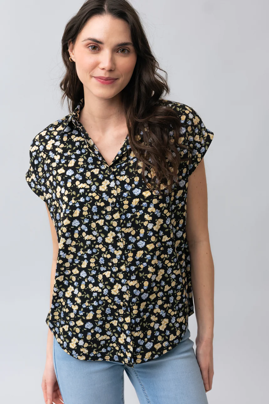La blouse ample fleurie