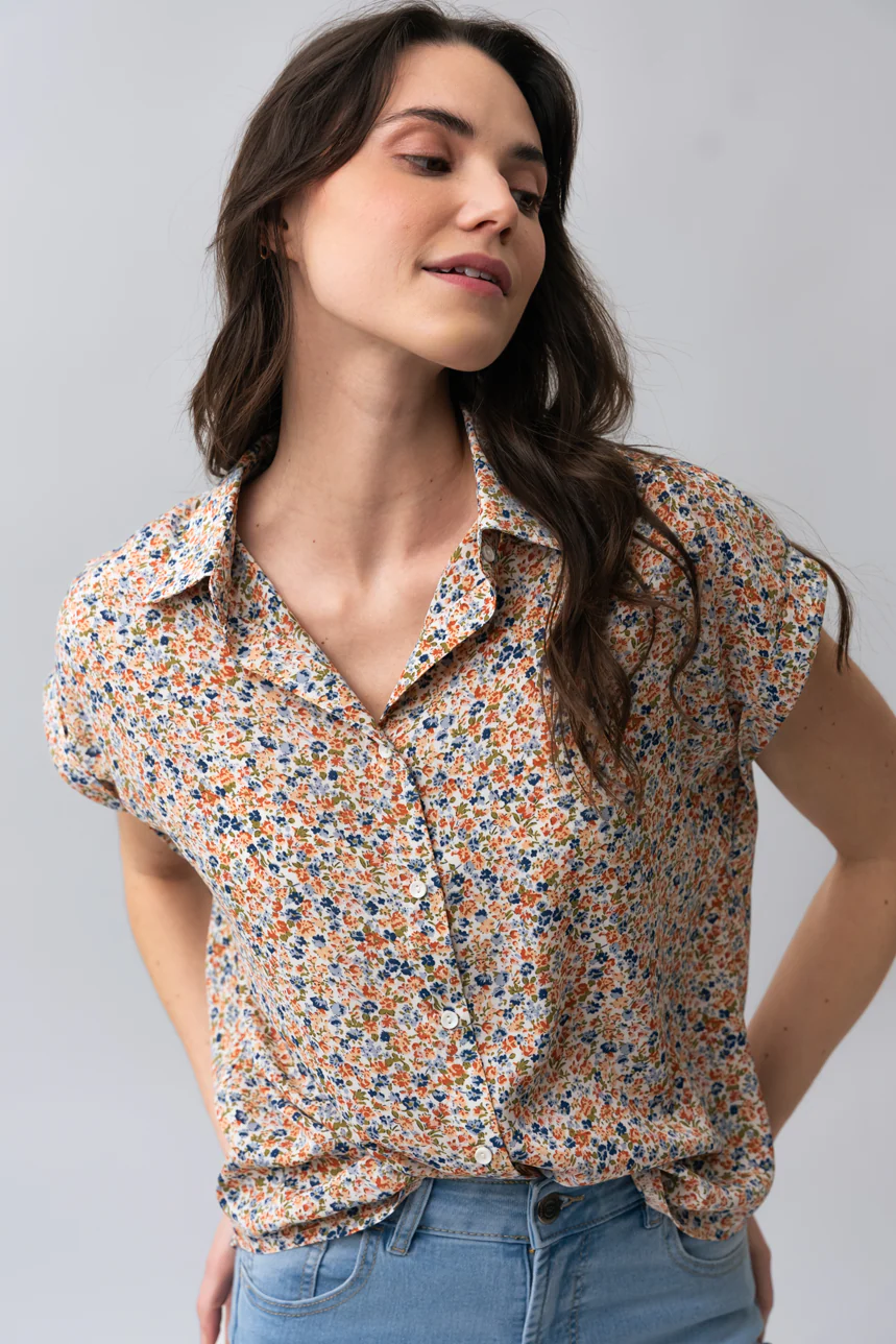 La blouse ample fleurie - Image 7
