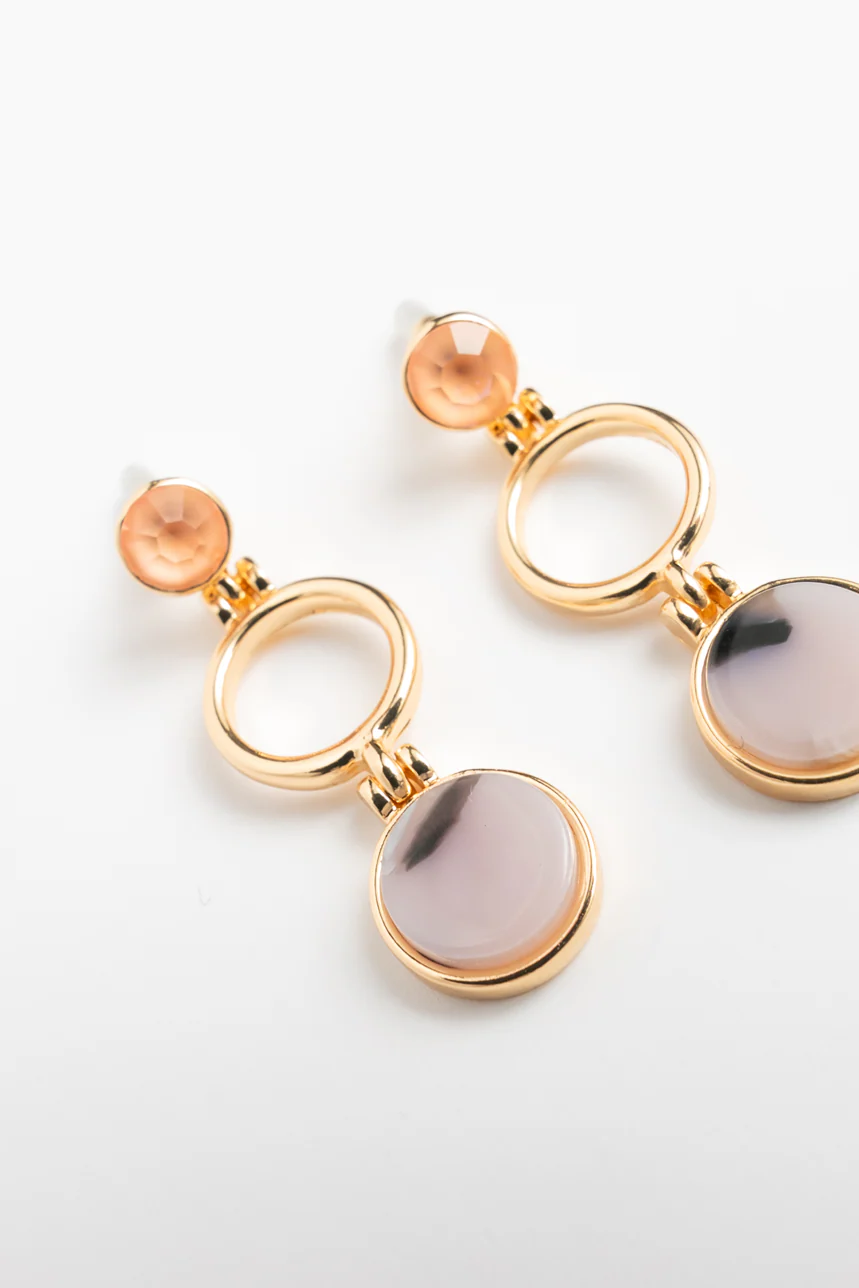 Les boucles d’oreilles duo de pierres - Image 2