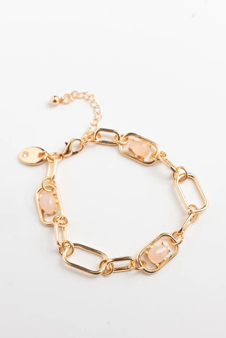 Le bracelet chaîne et perles - Image 2