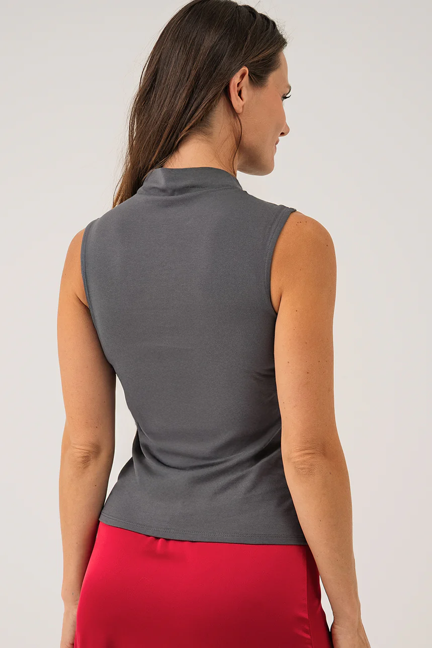La camisole près du corps avec col montant - Image 7