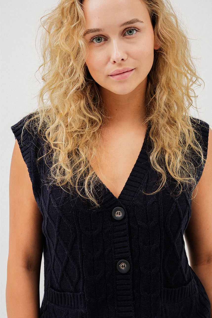 La veste sans manches en tricot - Image 5