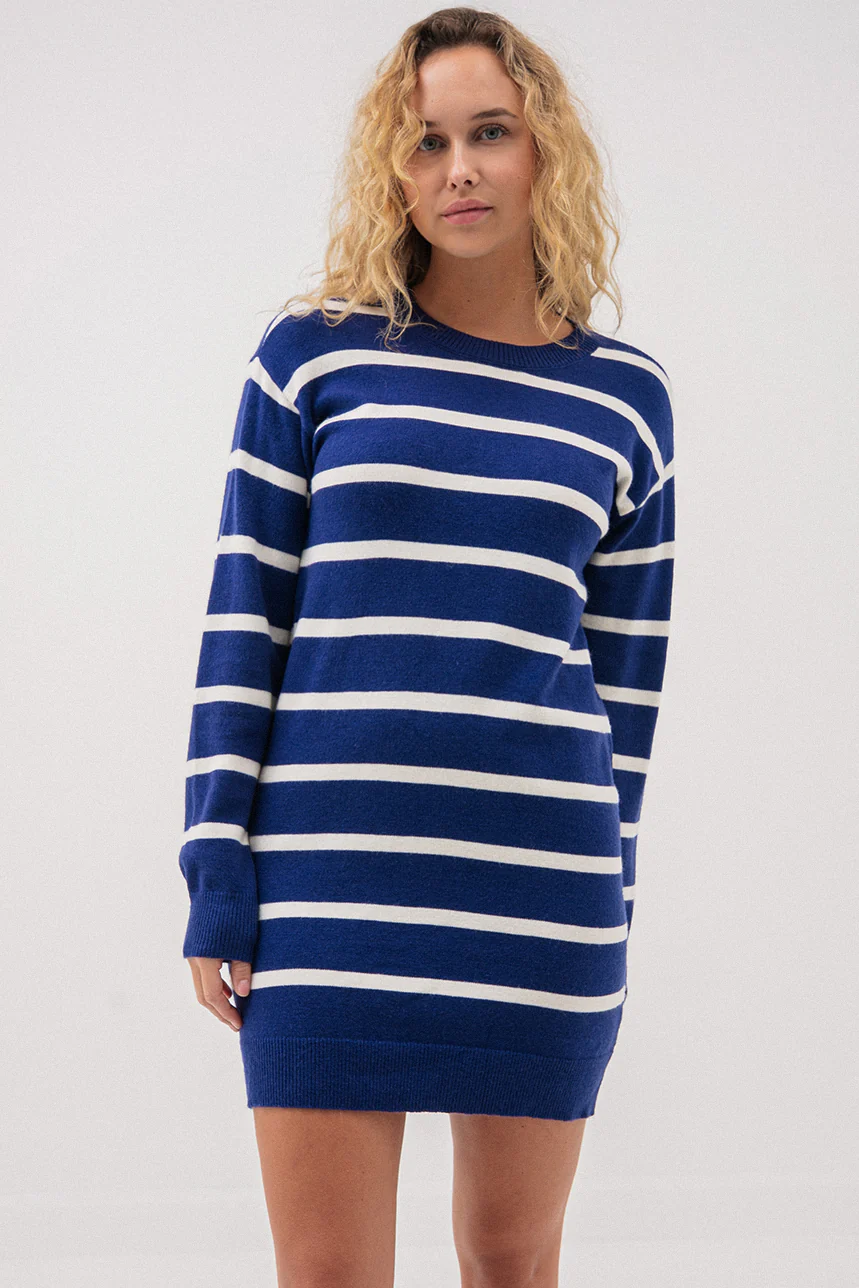 La robe rayée en tricot - Image 5