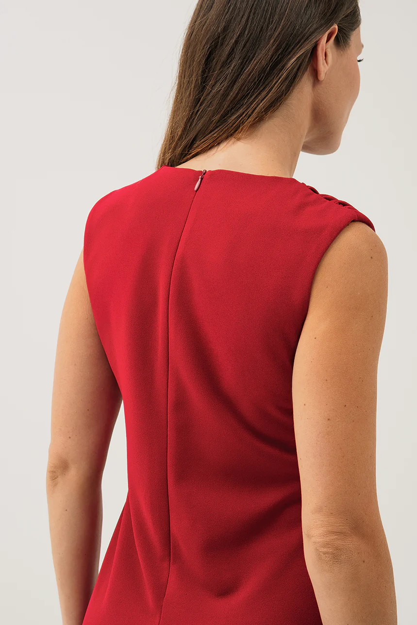La robe avec fronces à l'épaule et à la taille - Image 7