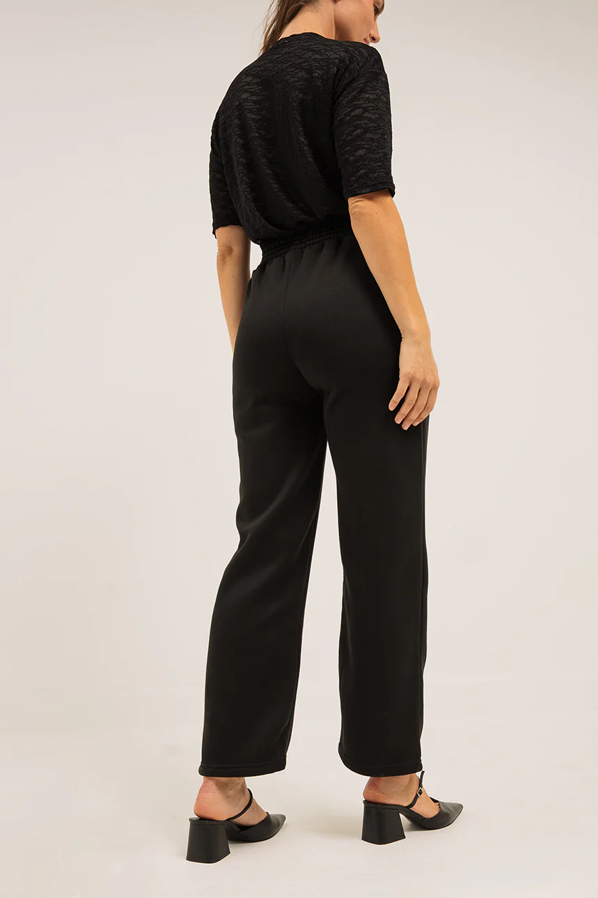 Le pantalon jambe large noir - Image 3