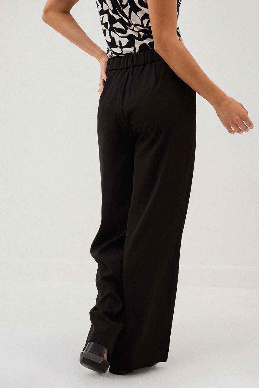 Le pantalon chic noir avec boucle à la ceinture - Image 3