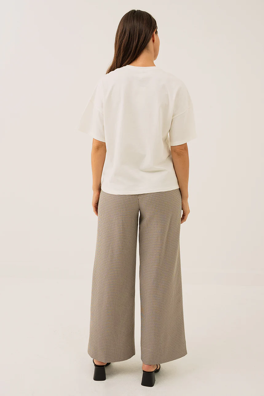 Le pantalon pied de poule brun - Image 4