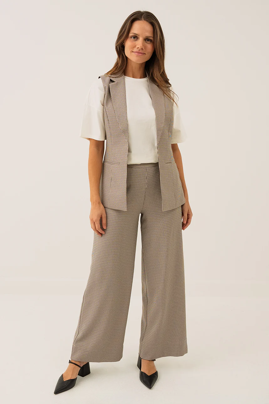 Le pantalon pied de poule brun - Image 5