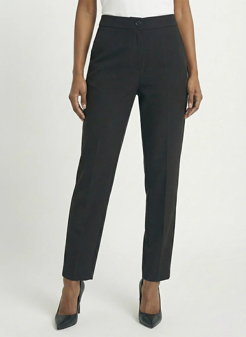 Le pantalon taille haute simple