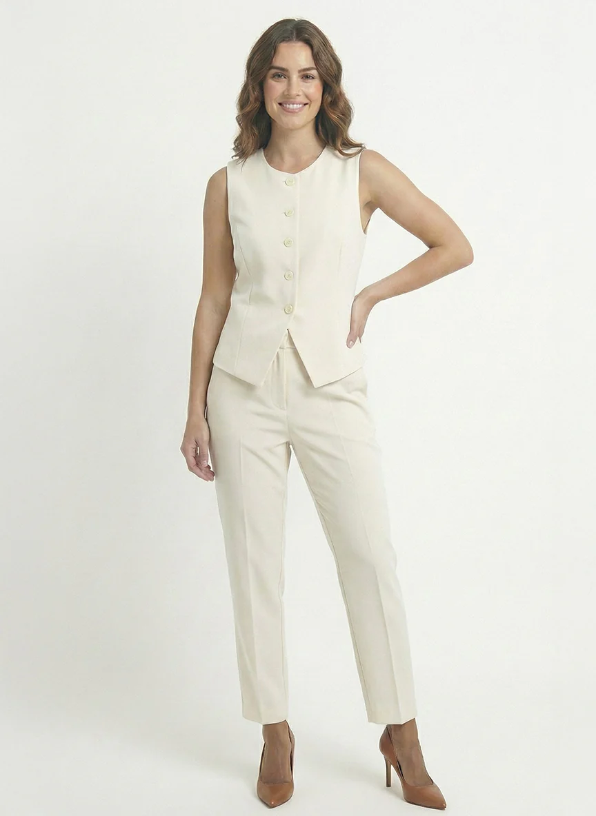 Le pantalon taille haute simple - Image 4