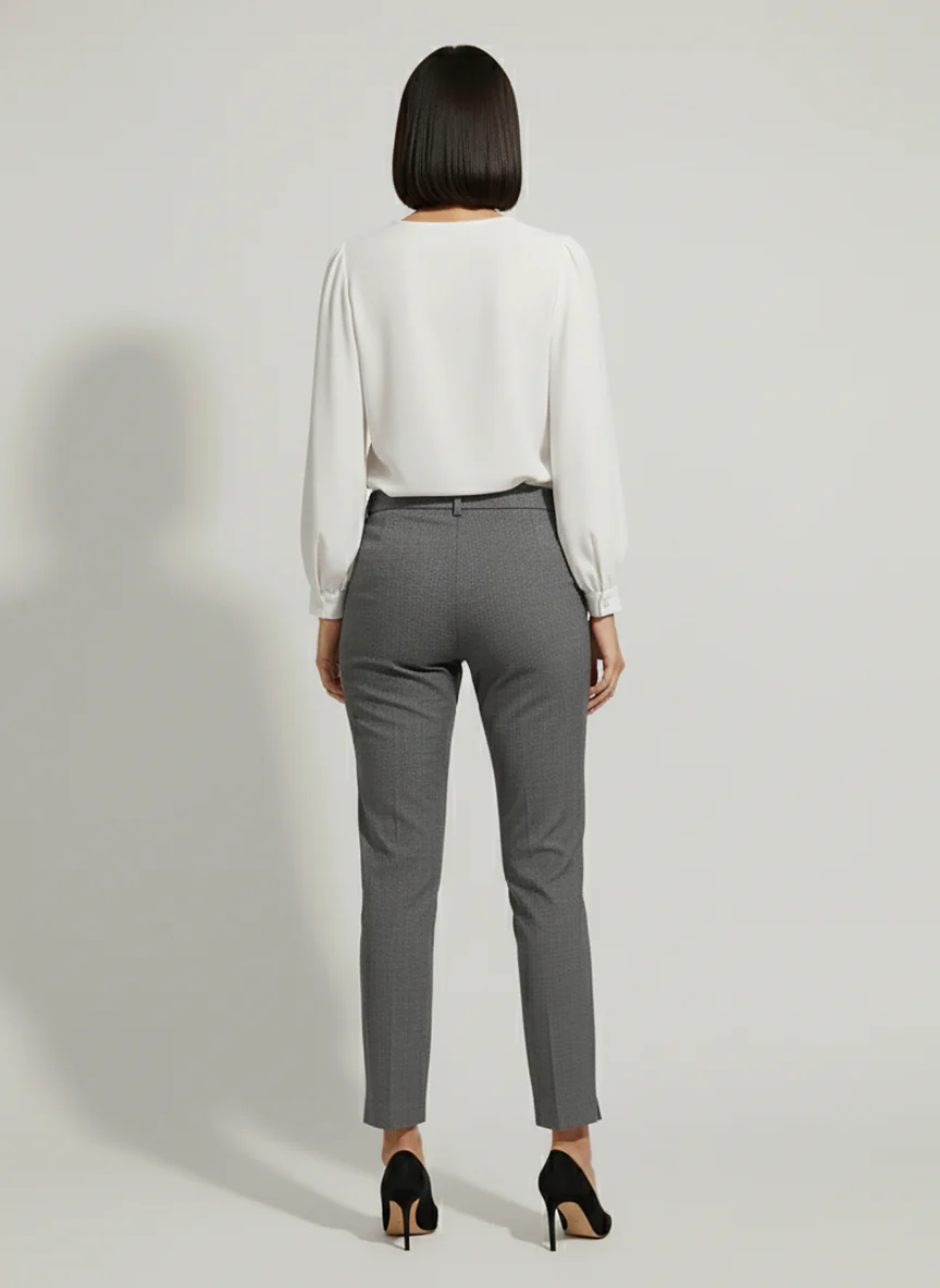 Le pantalon taille haute à deux boutons - Image 3
