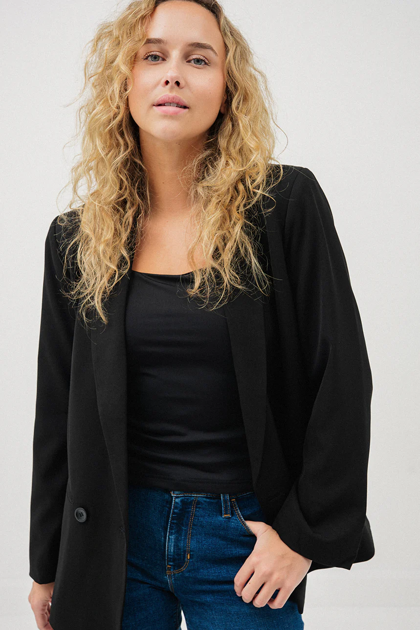 Le blazer classique ample noir - Image 3