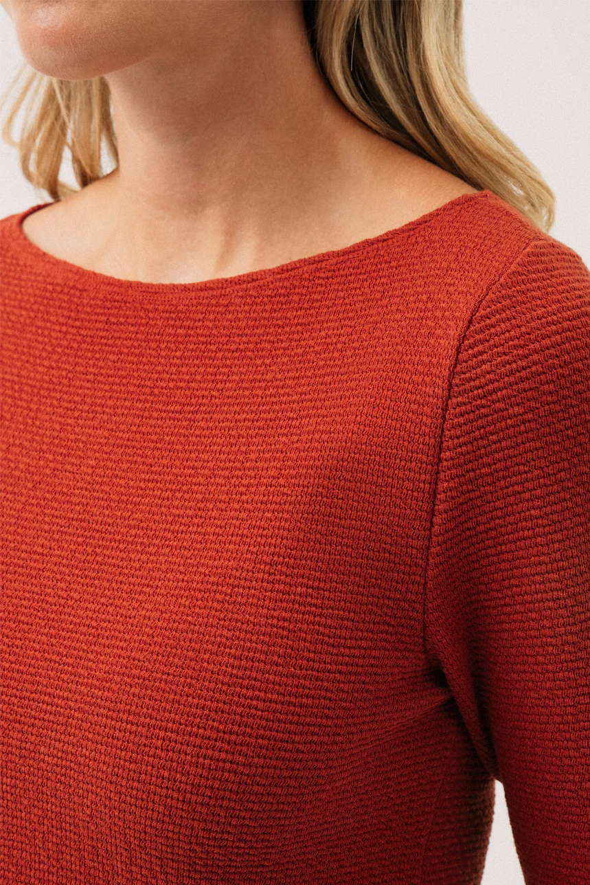 Le t-shirt manches longues en tricot texturé - Image 6