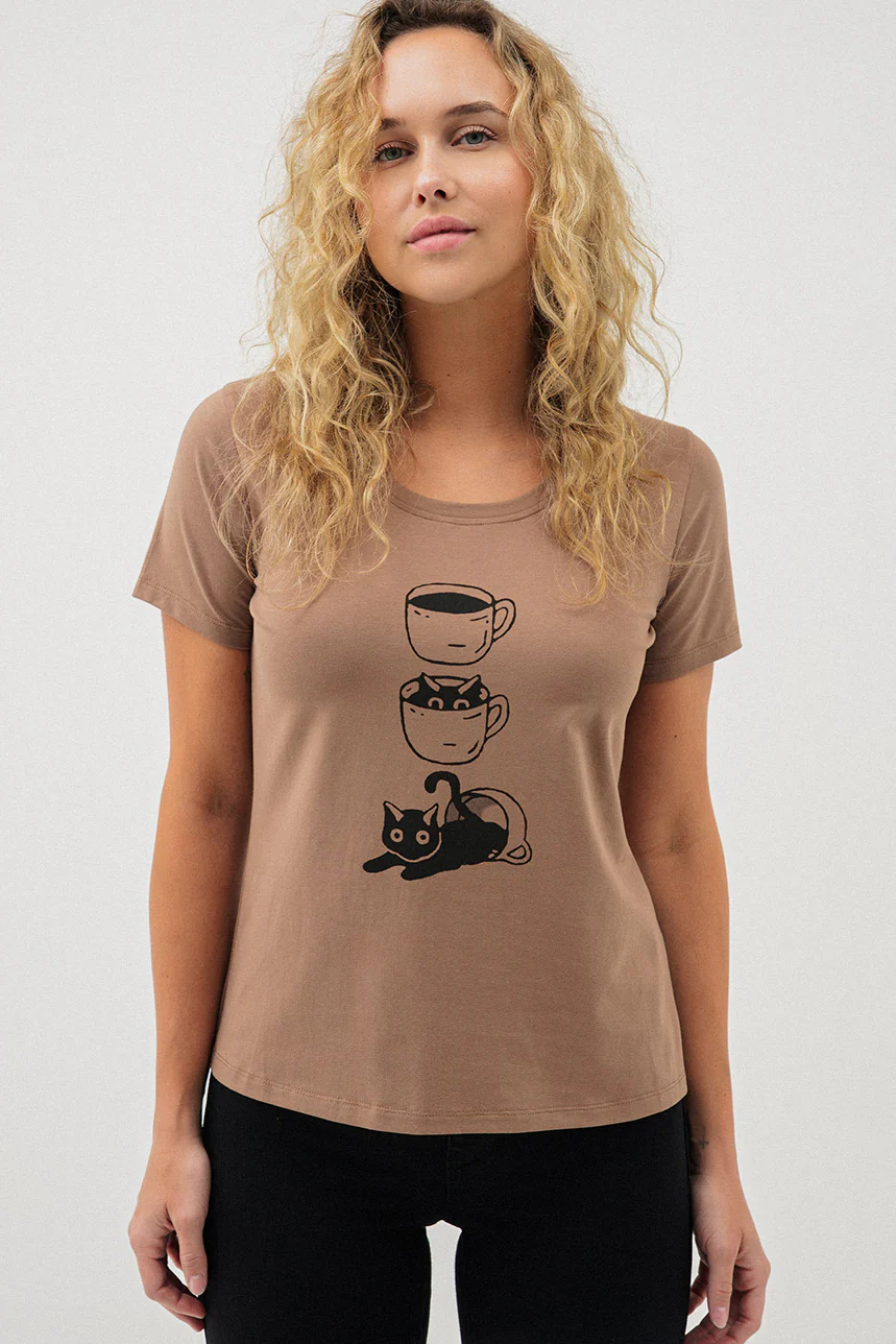 Le t-shirt droit imprimé