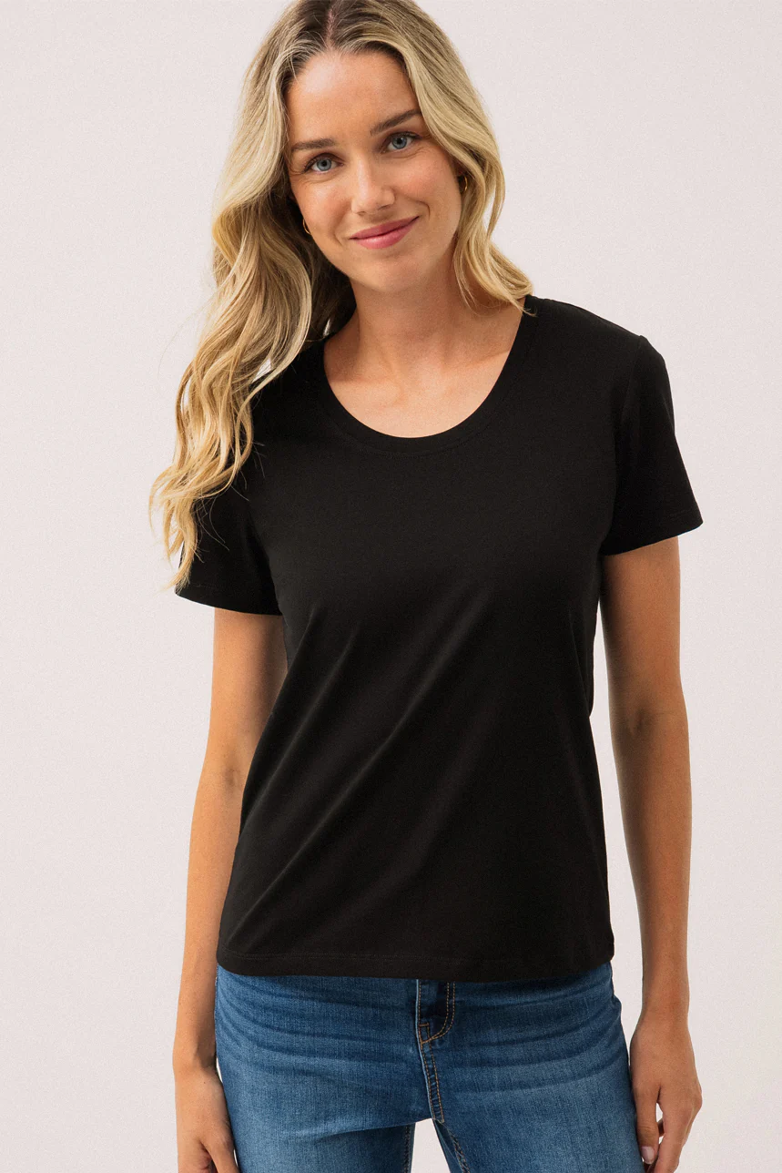 Le t-shirt basique à manches courtes