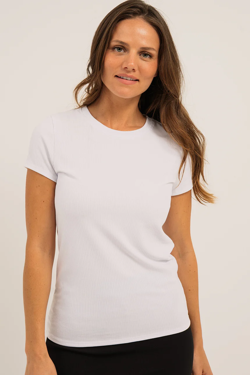 Le t-shirt côtelé à manches courtes - Image 8