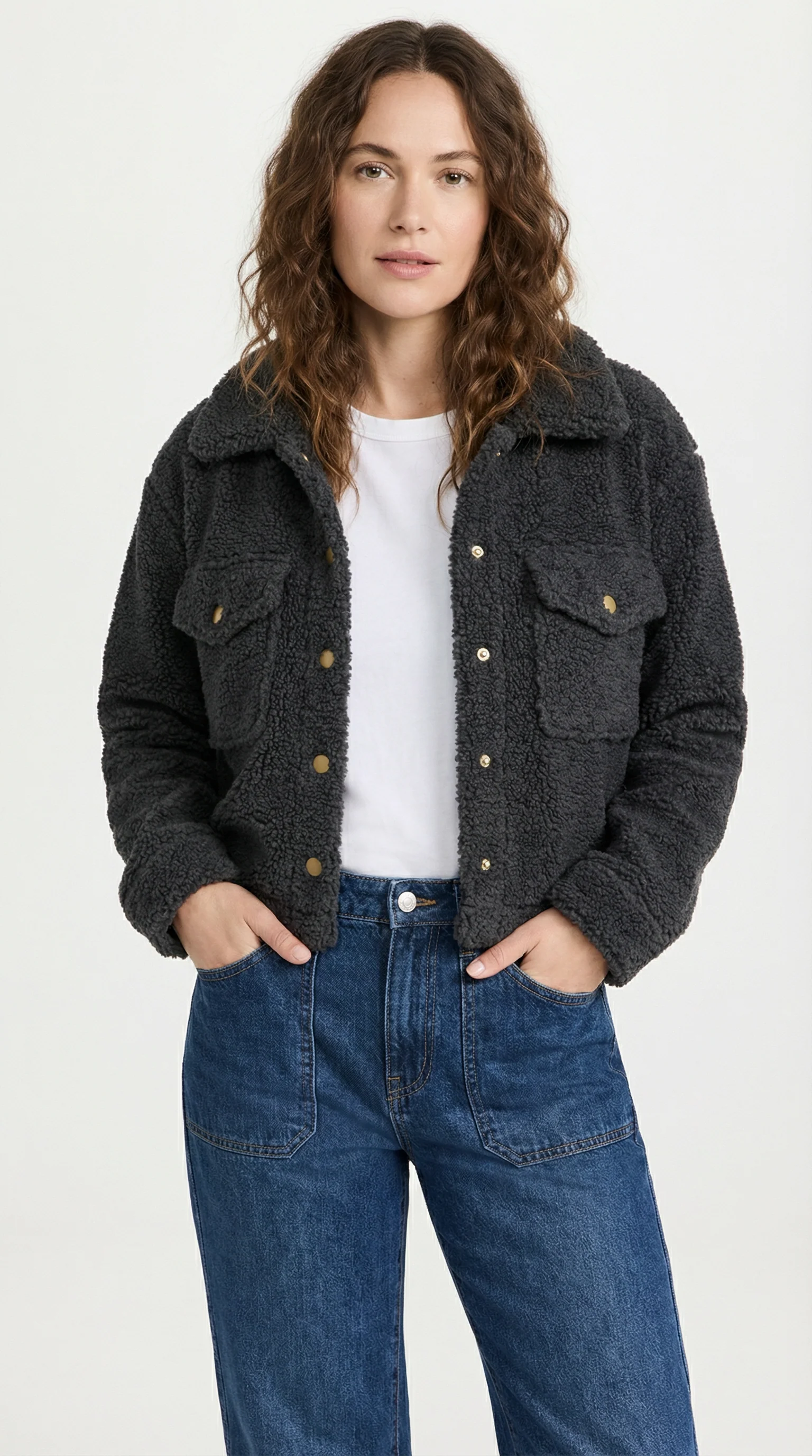La veste en sherpa boutonnée - Image 2