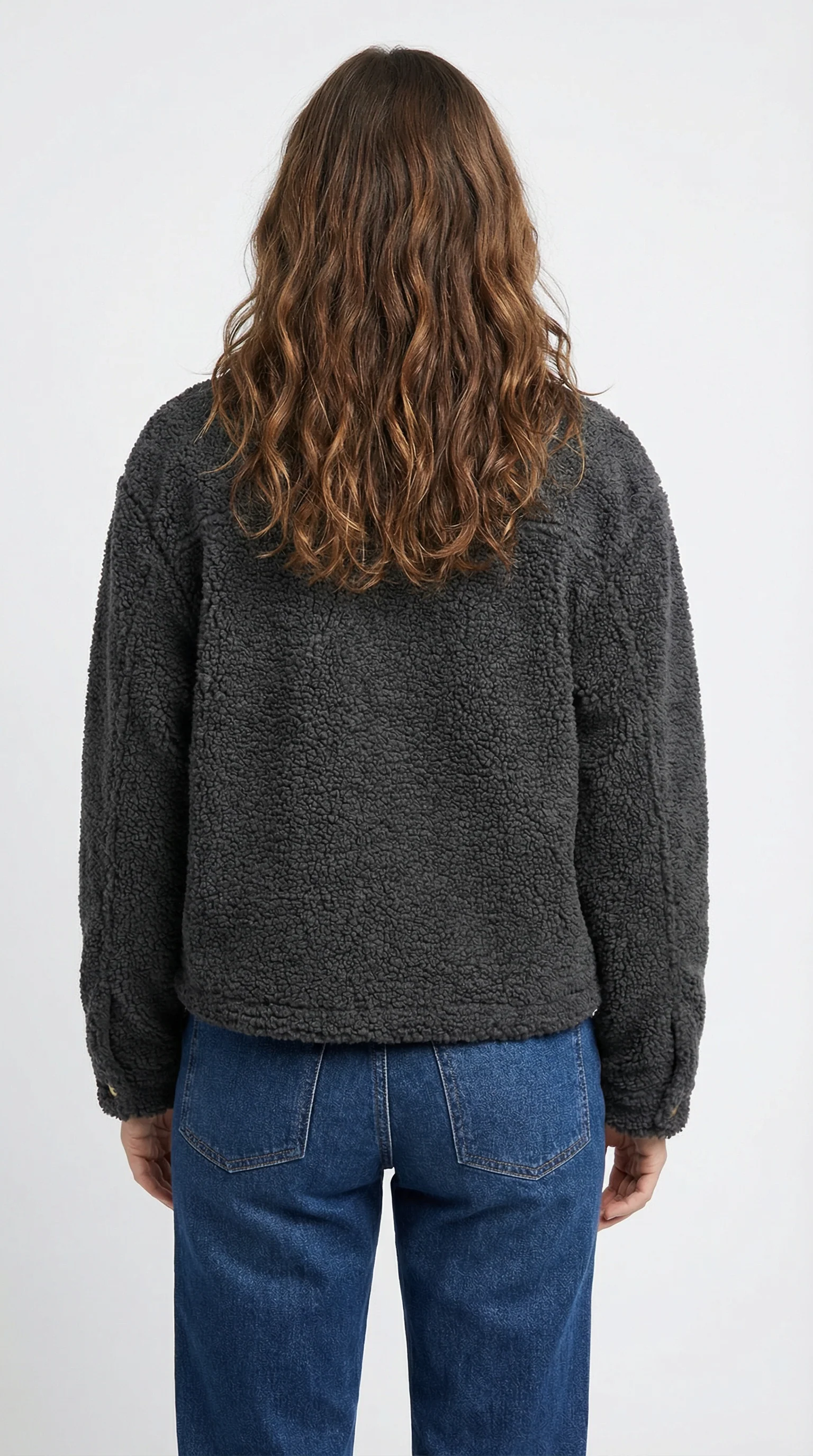 La veste en sherpa boutonnée - Image 3