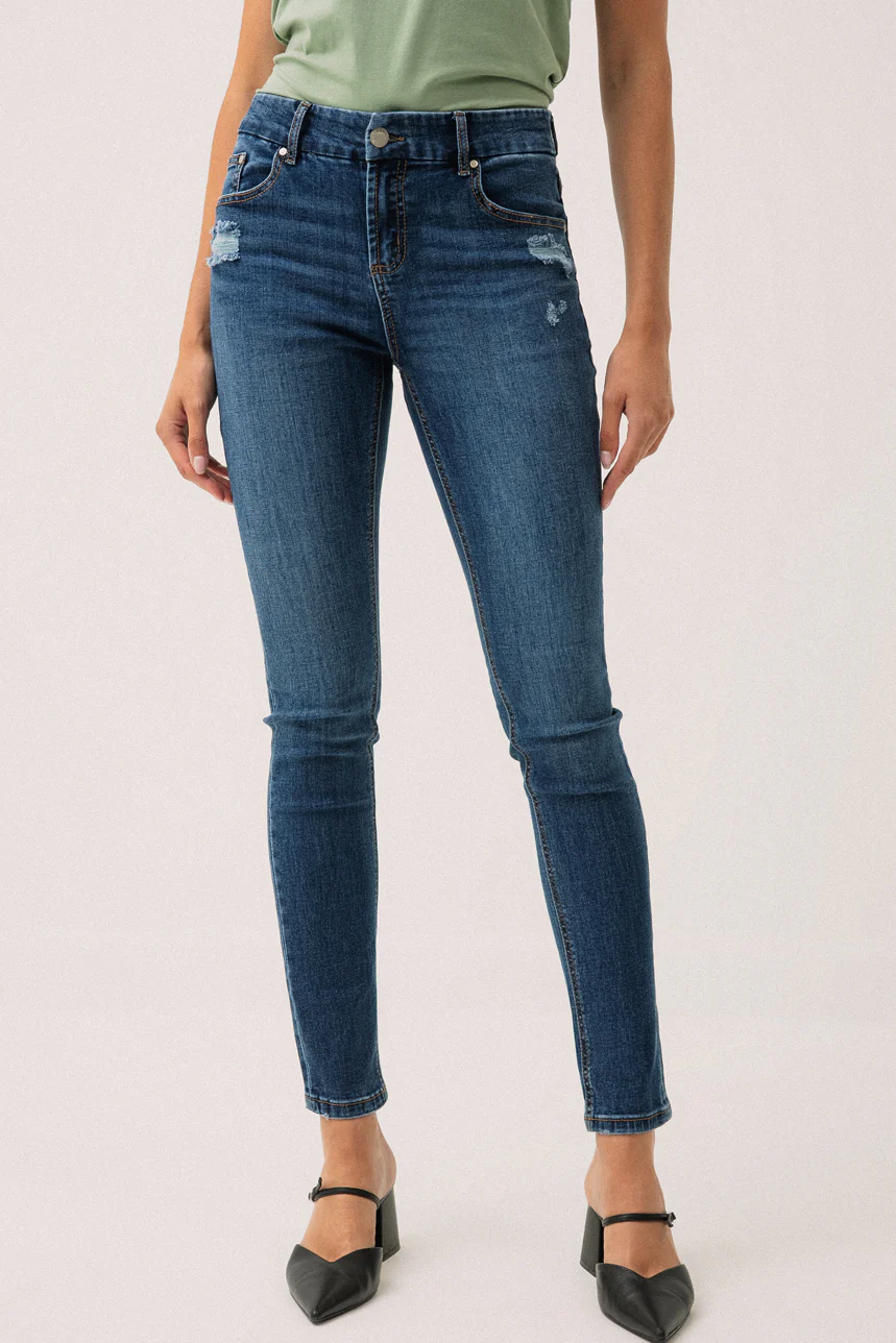 Le jeans étroit avec usure aux poches | Modèle Sophia - Image 6