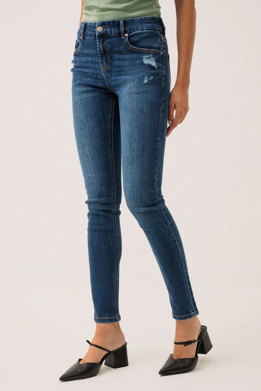 Le jeans étroit avec usure aux poches | Modèle Sophia - Image 7