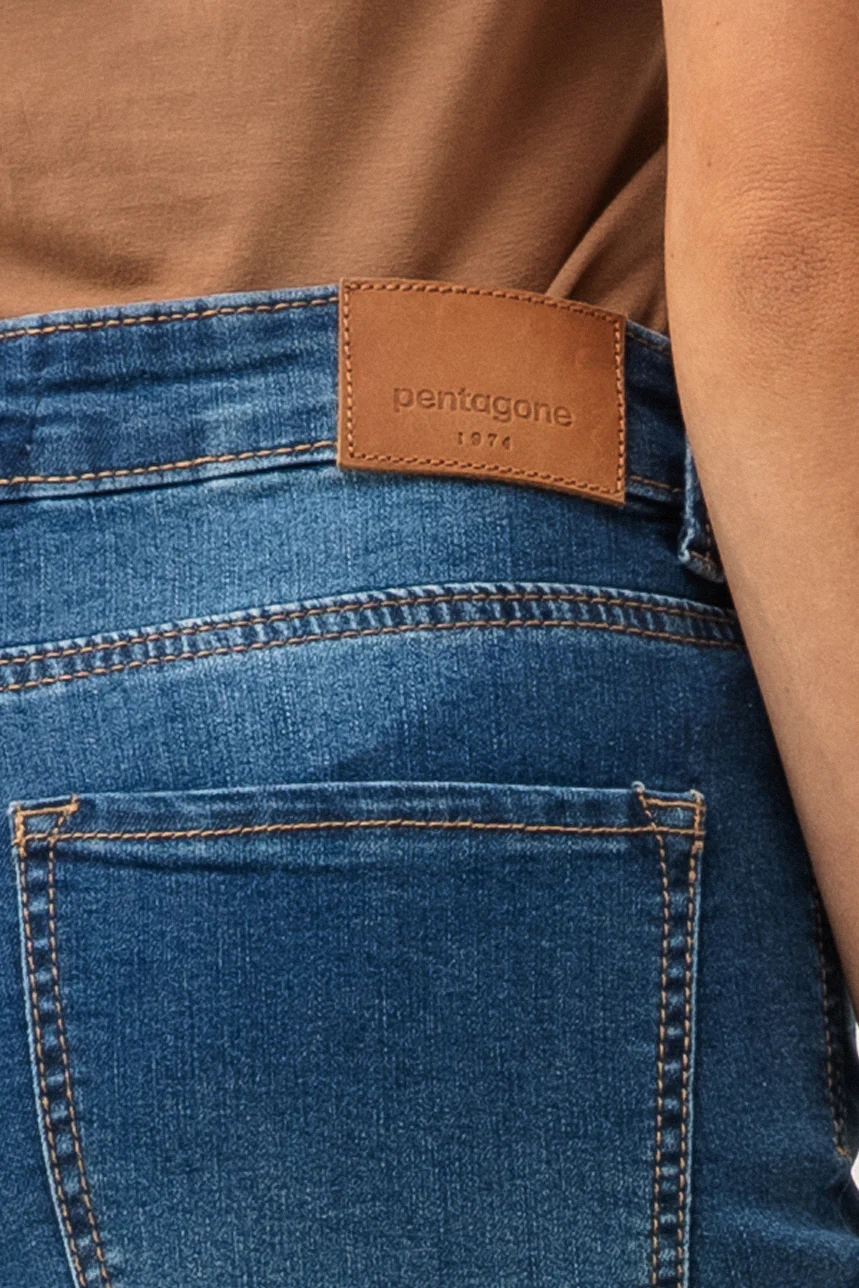 Le jeans évasé large revers d'ourlet | Modèle Estelle - Image 4