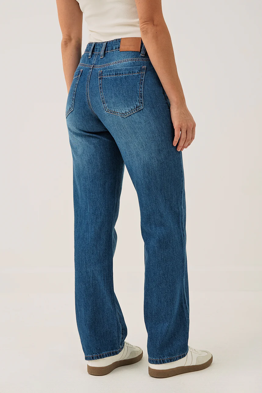 Le jeans bleu avec poches appliquées | Modèle Béa - Image 5
