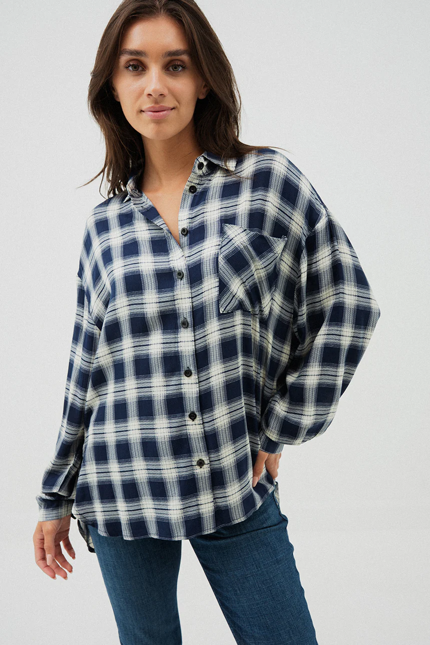 La blouse ample à carreaux - Image 5