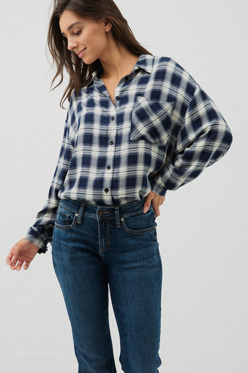 La blouse ample à carreaux - Image 6