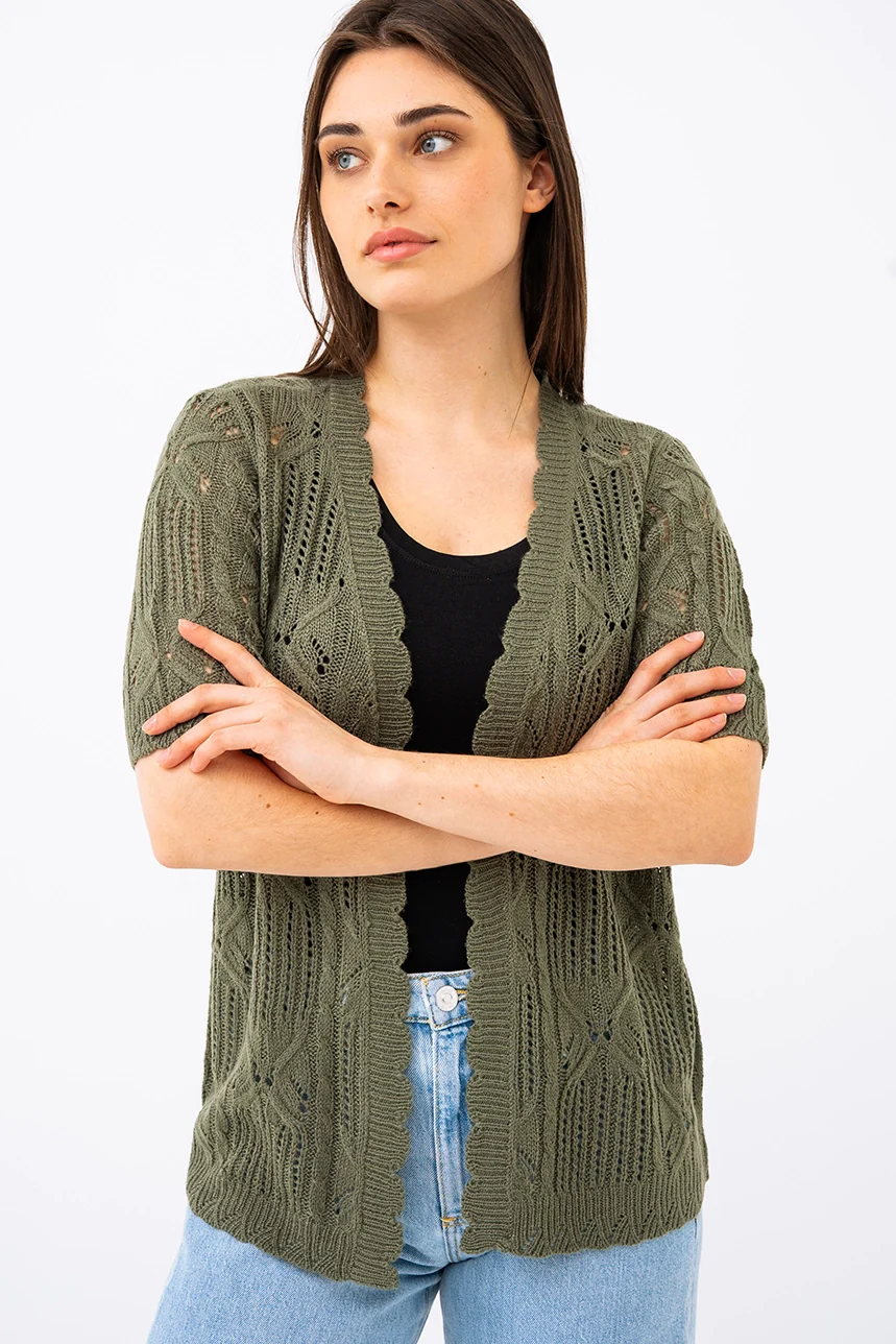 Le cardigan ouvert en tricot - Image 2
