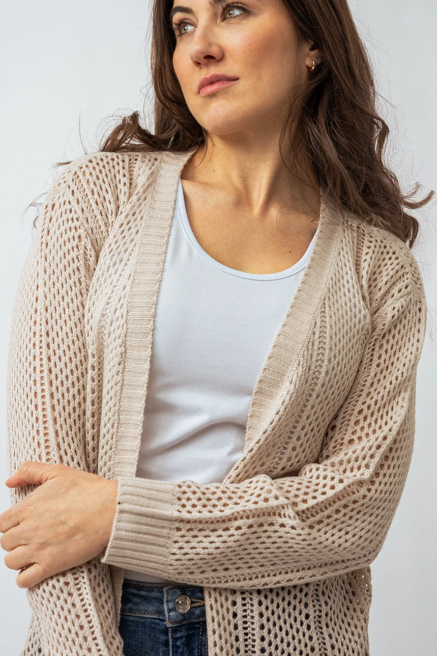 Le cardigan en tricot ajouré - Image 3