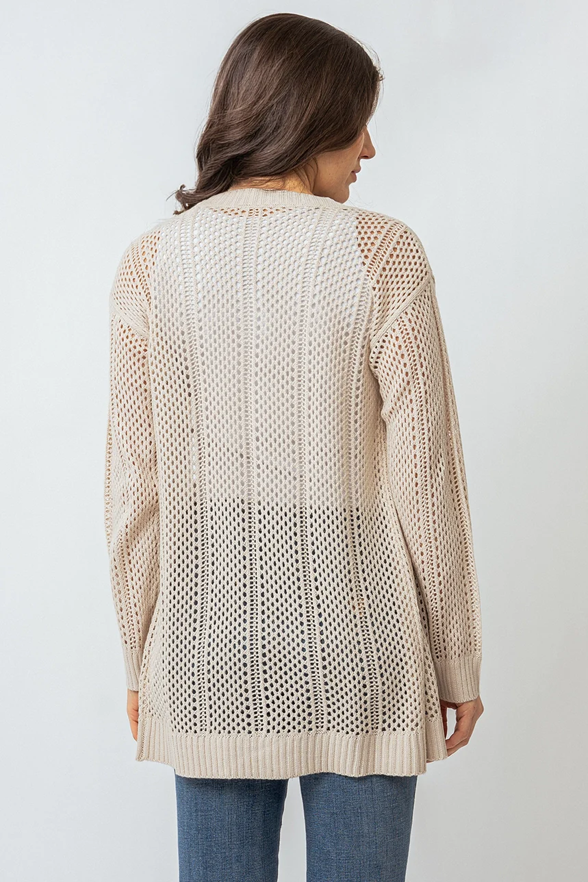 Le cardigan en tricot ajouré - Image 4