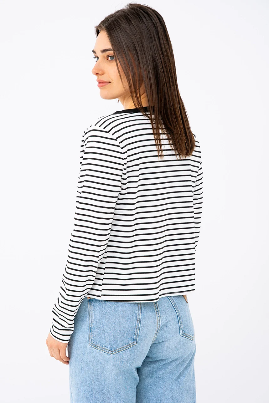 Le cardigan léger à rayures - Image 4