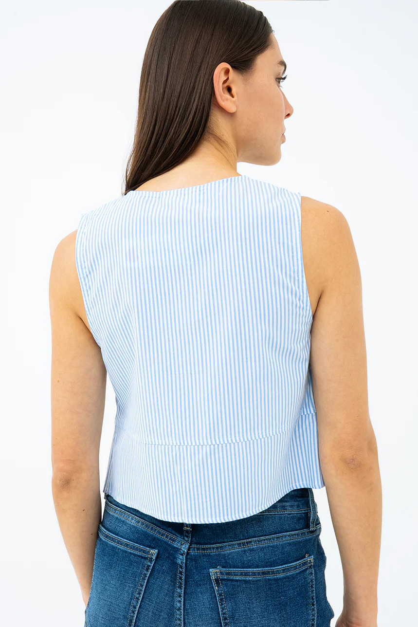 La camisole à rayures attache à boucles - Image 3